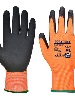 Guante naranja corto