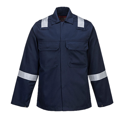 Chaqueta azul reflectivo