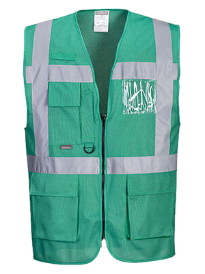 Fondo de F476BGR CHALECO eliminado Chaleco reflectivo verde