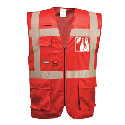 Chaleco reflectivo rojo